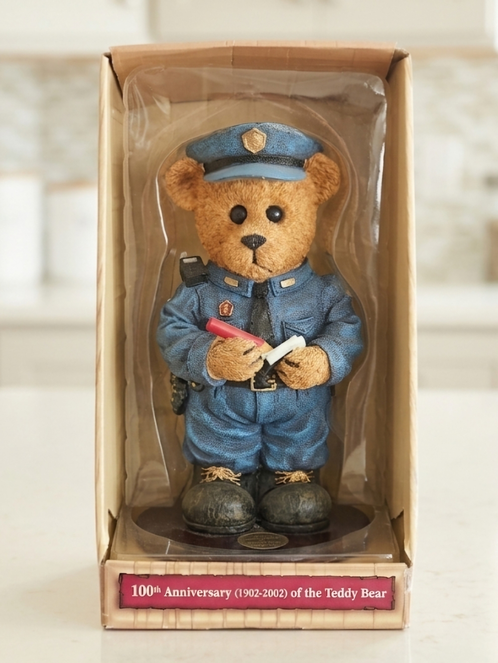 WALMART Vintage 2002 100th Anniversary Teddy Bear Figurine-NWT